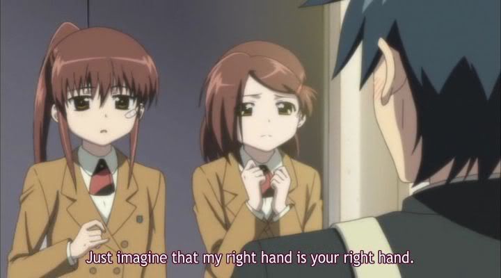 Hand Please do note Rikos hand.