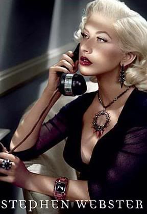 Sexy Celebrity Christina Aguilera Stephen Webster Jewelry Ad Campaign, Sexy Celebrity photos