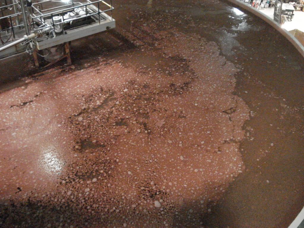 top view of brine tank