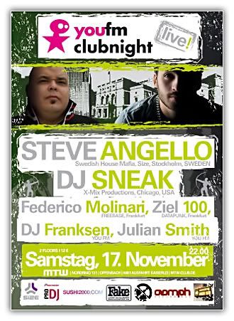 You FM Clubnight Special with DJ Sneak & Steve Angello, 17.11.2007 - alldj.org
