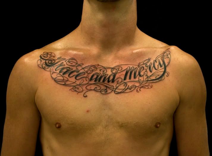 Lettering and Script Tattoos – Foreign Language Word Tattoos For Men and