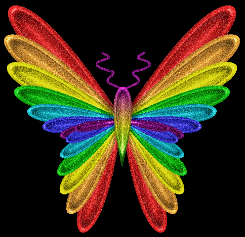 rainbow butterfly form