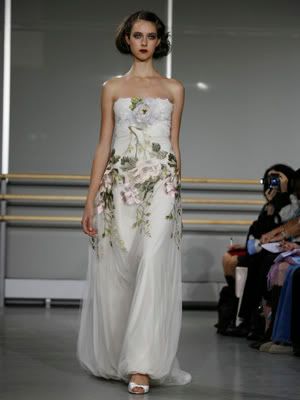 wedding gowns vera wang of Floral Claire Pettibone