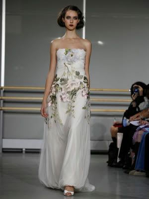 wedding gowns vera wang of Floral Claire Pettibone