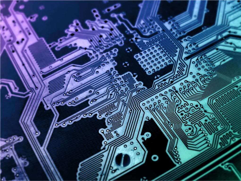 circuit board wallpaper. 2011 A green circuit board