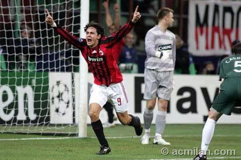 inzaghi gol Pictures, Images and Photos