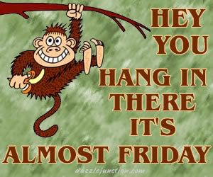 hey you hang in there it's almost friday