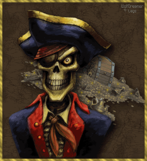 skeleton pirate treasure