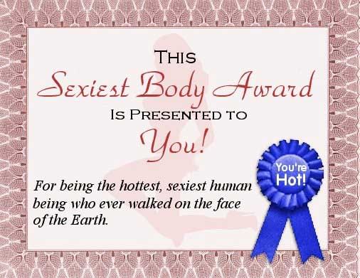 this sexiest body aware is presented to you