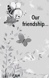 our friendship adds color to my world