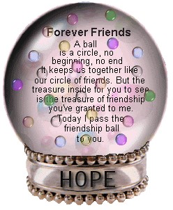 friends forever snow globe