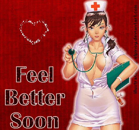feel better soon sexy nurse