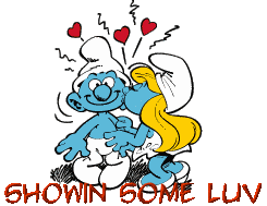 showin some luv smurfs