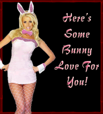 here's some bunny love for you sexy fishnets