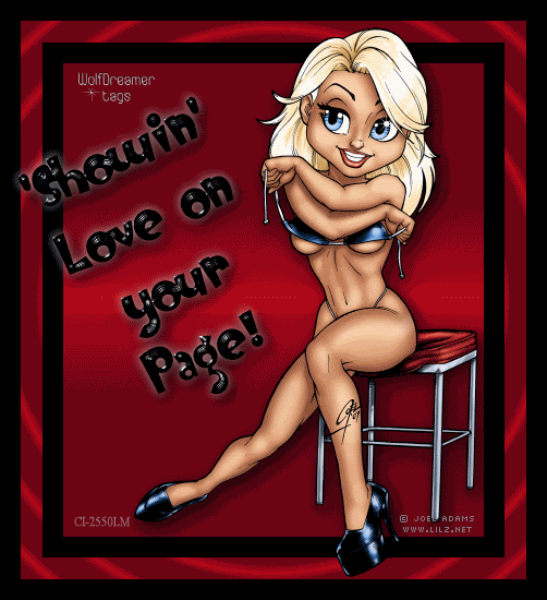 showin love on your page sexy cartoon
