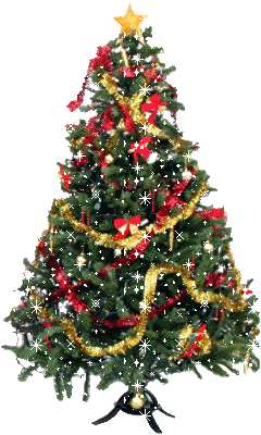 glitter christmas tree