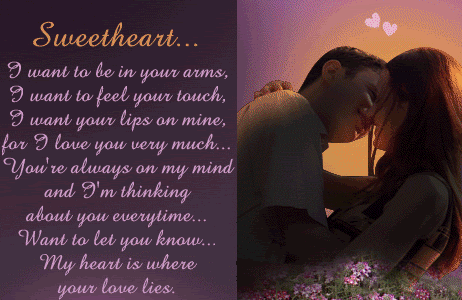 sweetheart love poem