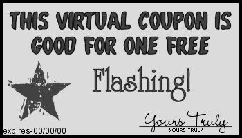 flashing coupon