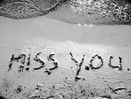 miss you in sand