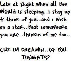 i'm dreaming of you tonight