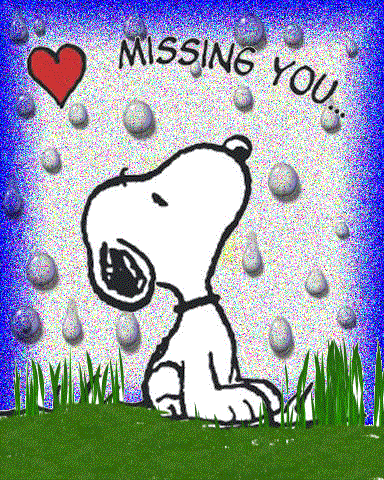 missing you - snoopy