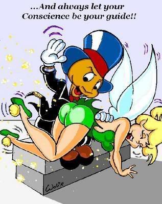 and always let your conscience be your guide jiminy cricket spanks tinkerbell