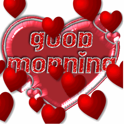 Good morning animated hearts