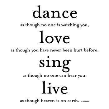 dance love sing live