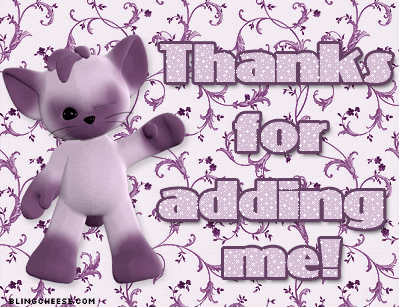 thanks for adding me