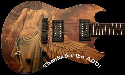 thanks for the add angel painting on guitar