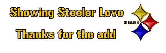 showing steeler love thanks for the add steelers