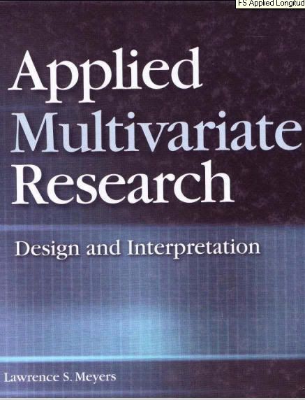 Applied Multivariate Research Design And Interpretation Pdf Applied Multivariate Research Design And Interpretation Pdf
