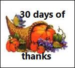 30 Days Of Thanks