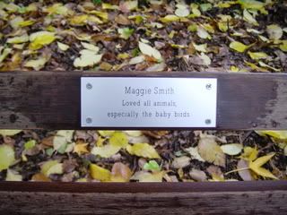 Plaque On Bench
