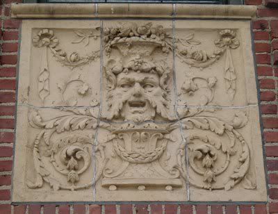 Face on a building