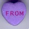 Candy Heart says From