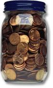 jar of pennies