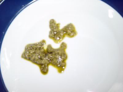 Green slime on a plate