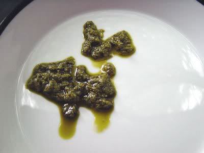 Green slime on a plate
