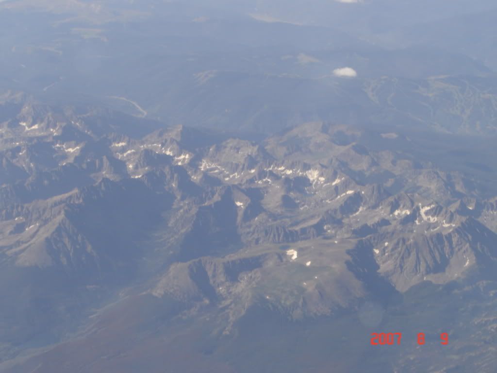 Rocky mountain from the air Pictures, Images and Photos