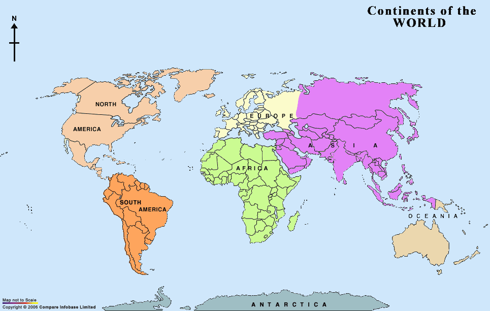 Continents Of The World. The Continents of the World