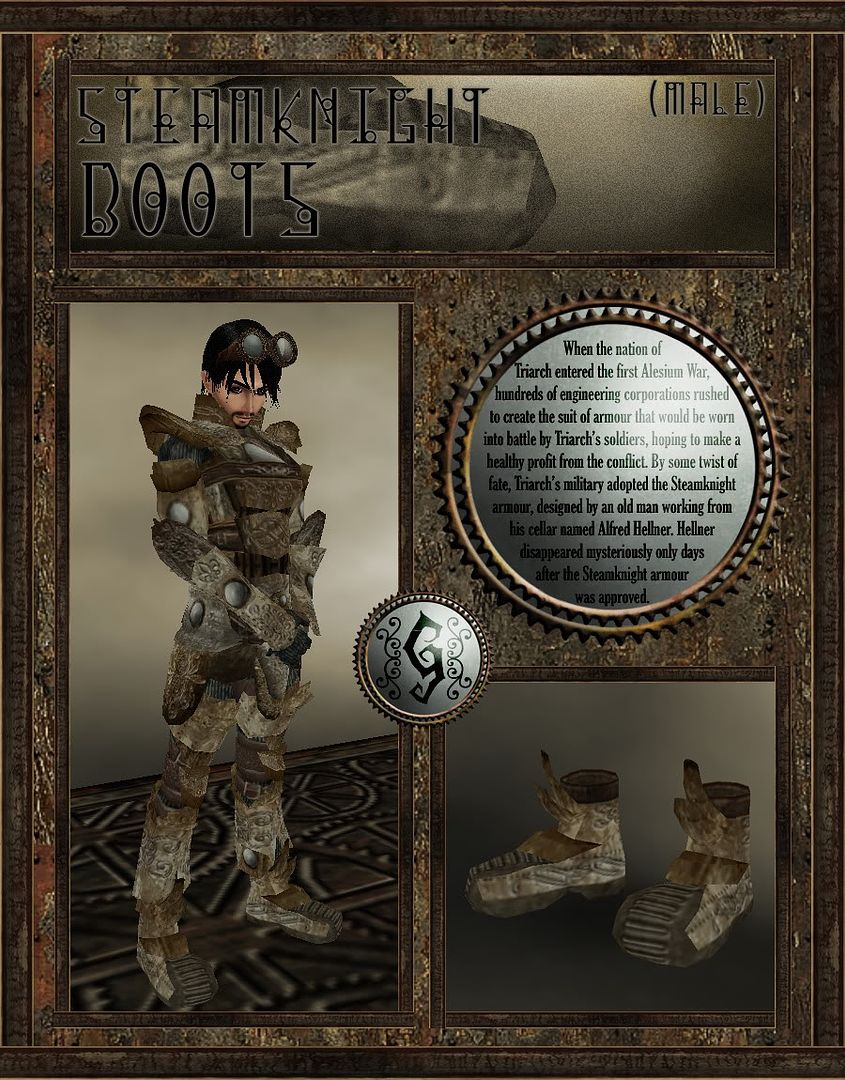 Steamknight Boots (For Males) - by Gottlieb