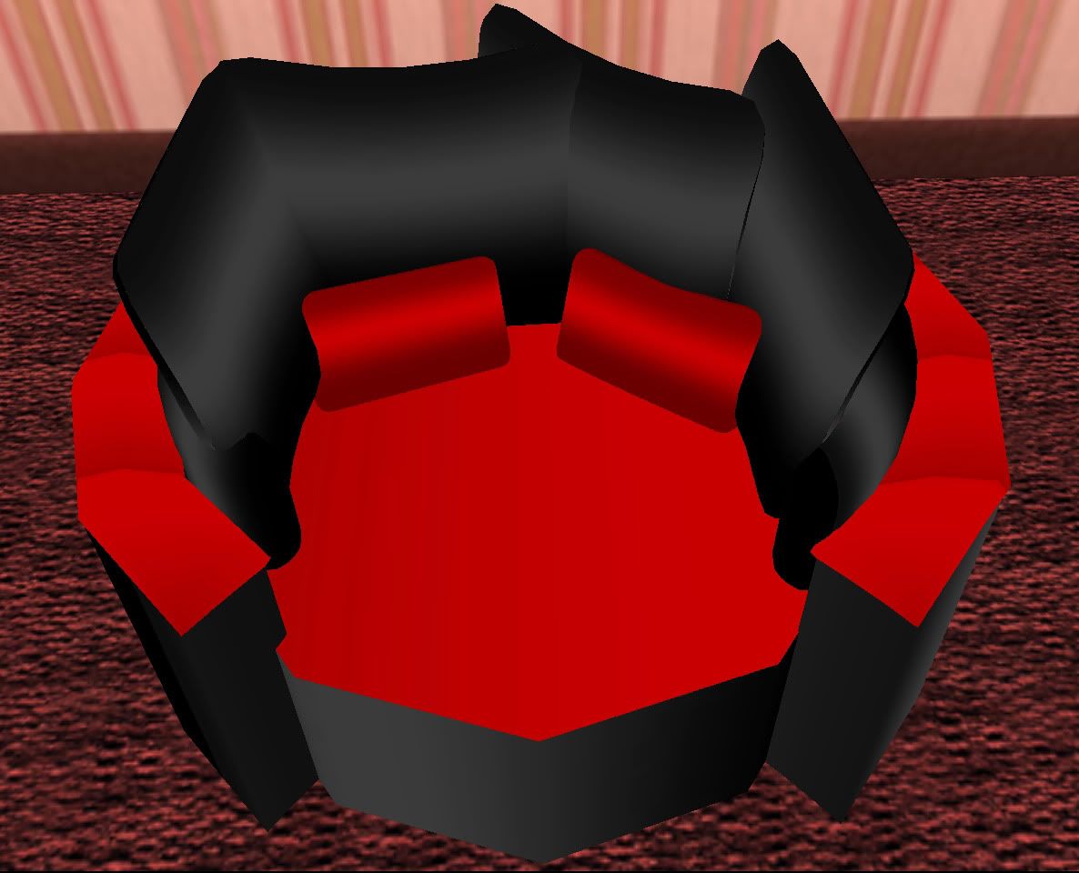 Black &amp; Red Cuddle Chair