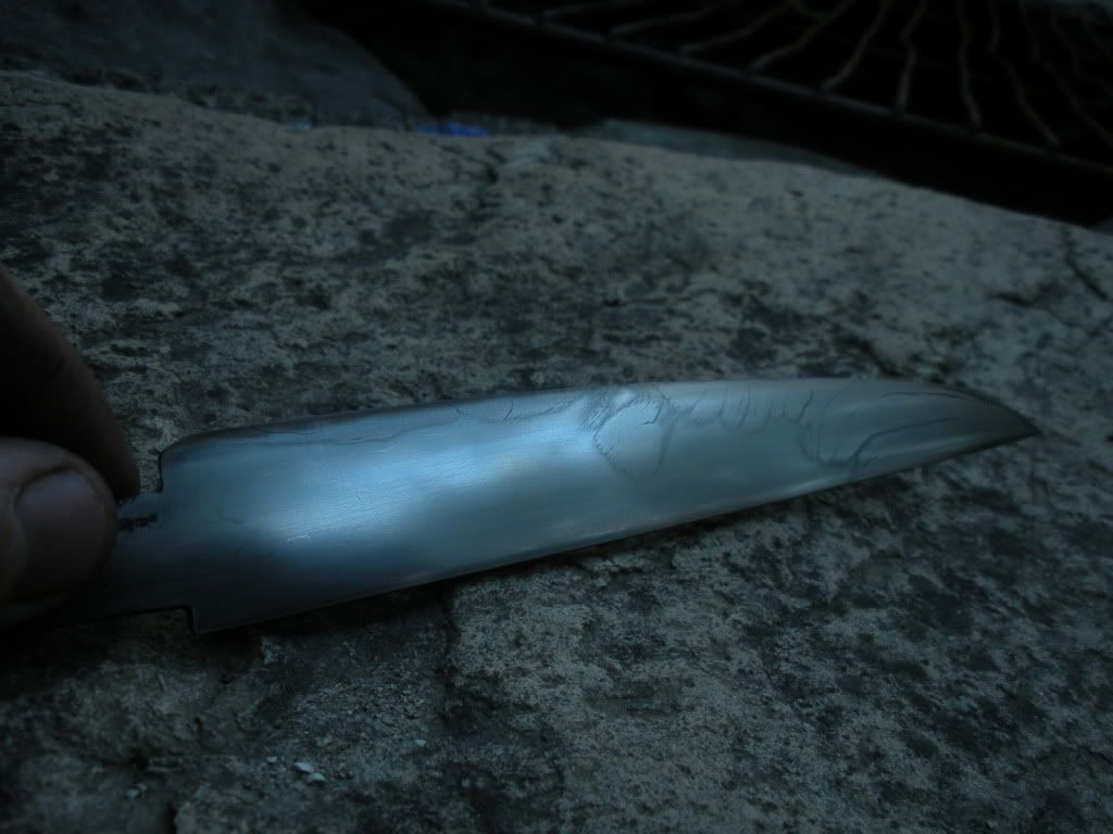 my first folded steel and my best hamon Show and Tell Bladesmith's