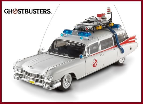 The vehicle used for the Ecto1 was a 1959 Cadillac professional ambulance