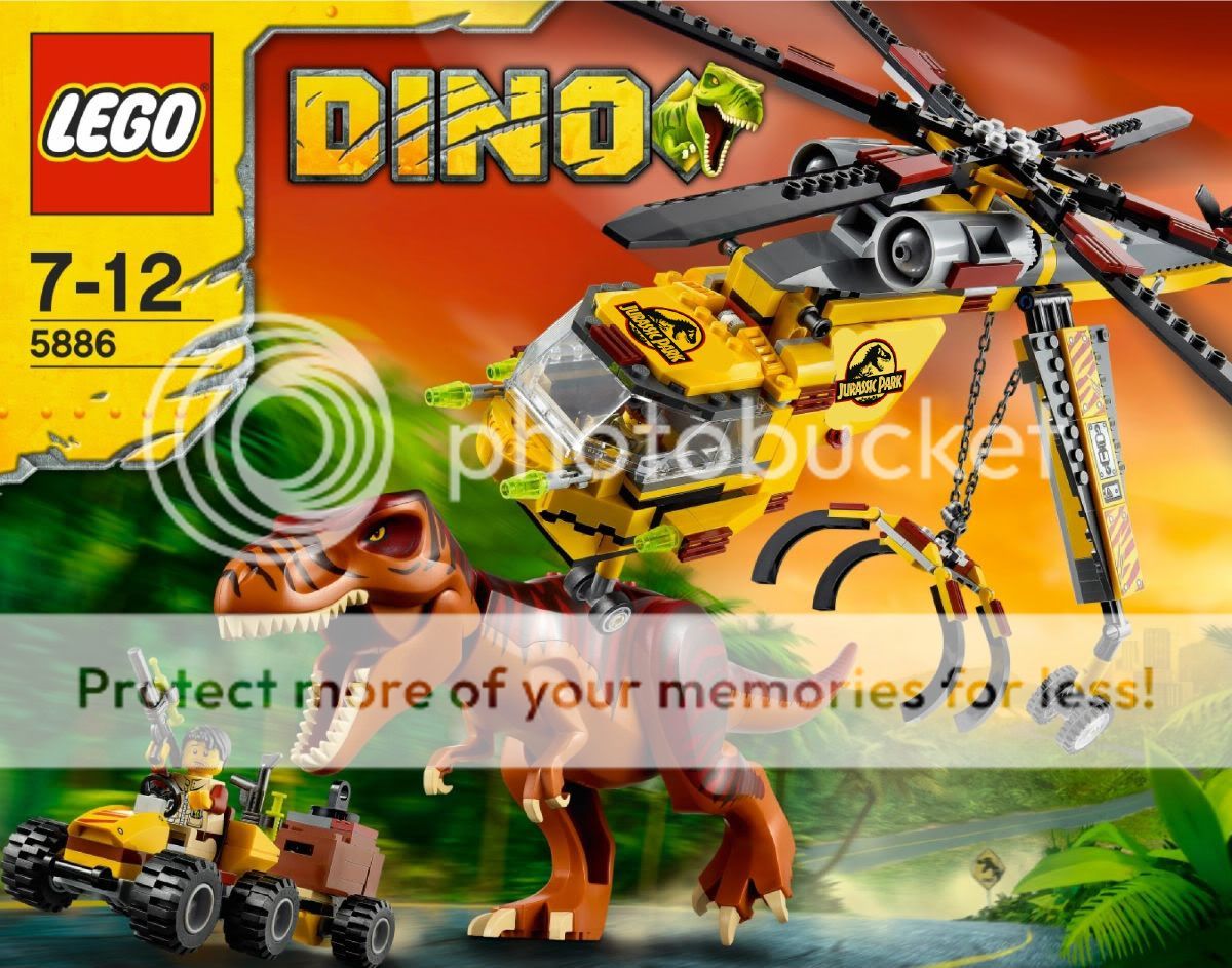 Up for sale is a brand new custom sticker set for Lego Dino sets (5882