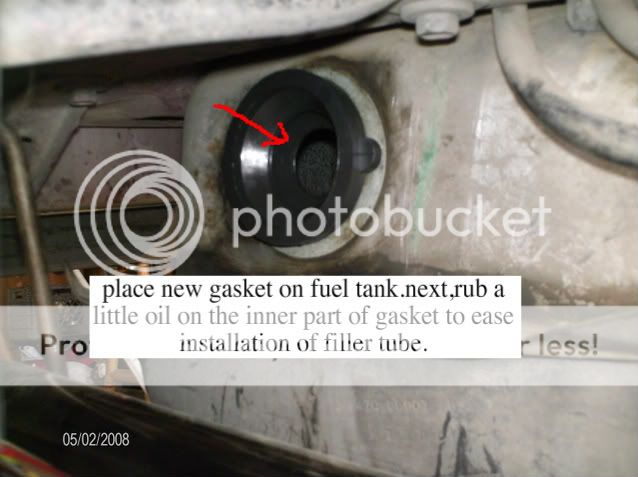 2001 Ford mustang fuel filler gasket #7