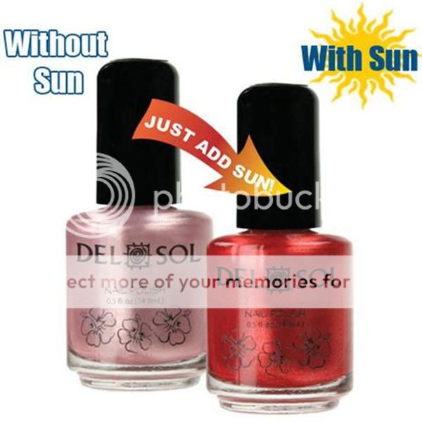 DEL SOL Nail Polish Fingernail COLOR CHANGING Beautiful Colors FREE 