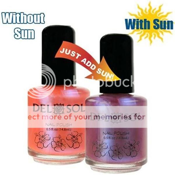 DEL SOL Nail Polish Fingernail COLOR CHANGING Beautiful Colors FREE 