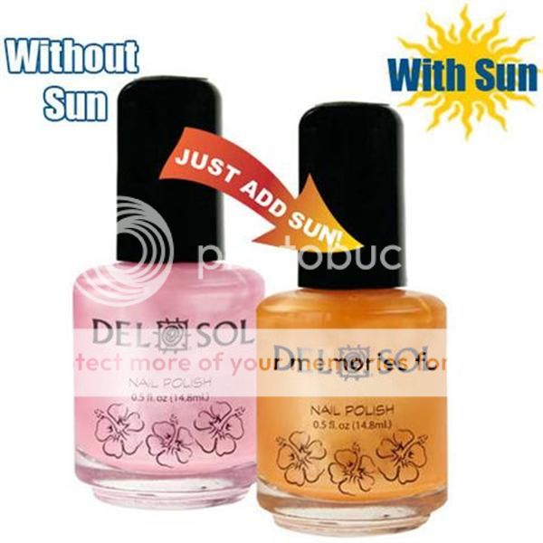 DEL SOL Nail Polish Fingernail COLOR CHANGING Free Ship  